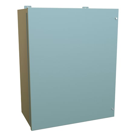 N12 Lg JIC Enclosure With Panel, 30 X 24 X 13, Steel/Gray